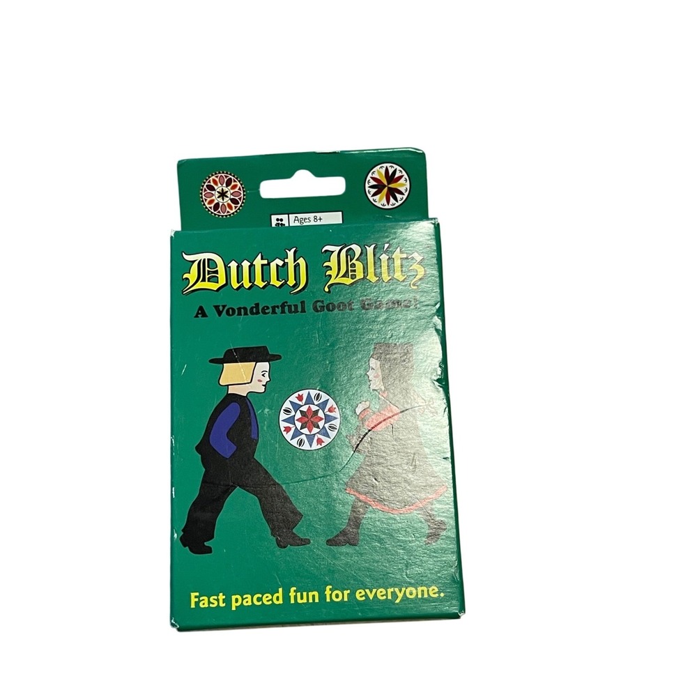Dutch Blitz Card Game Original Green Box Edition 160 Cards 8+ 2-4 Players H78